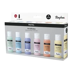 Rayher. Akrilne barve, Pastel, set 6