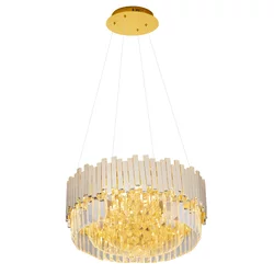 MAXLIGHT P0368 - Luster na sajli TREND 8xE14/40W/230V, prečnik 45 cm, zlatna