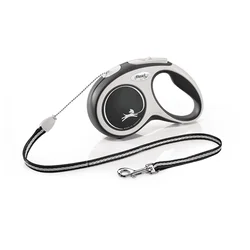 FLEXI Povodac za pse Comfort Cord, Do 12 kg, S, 5m, Crni