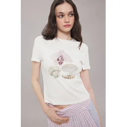 Trendyol Milla Ženska majica TWOSS25TS00108, Bela