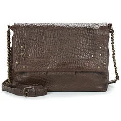 Pieces PCFELIZIA LEATHER LARGE CROSS BODY Kostanjeva