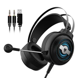 NUBWO Gaming slušalice N1 PRO LED USB + 3.5mm crne