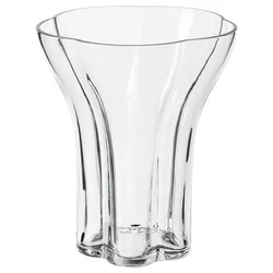 DOFTRIPS Vaza, bistro staklo, 18 cm
