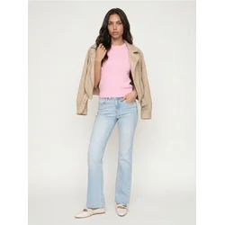 Sinsay - Ažurirana pletena bluza - pastelno roze