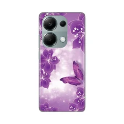 Maska za mobilni telefon Xiaomi Redmi Note 13 Pro 4G BUTTERFLY AND FLOWERS PRINT