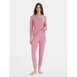 Ysabel Mora Pižama 10766 Roza Regular Fit