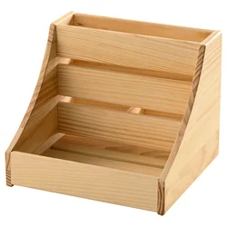 CHOKLADHAJ Organizator za kuhinj. radnu ploču, drvo, 20x18x16 cm