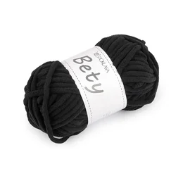 Pletena ženiljska preja Bety 100 g - (01) črna