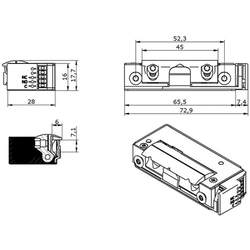 Elektricni prihvatnik O&C 5U8X10 5u 8x10 F.Safe ac/dc MS 3437