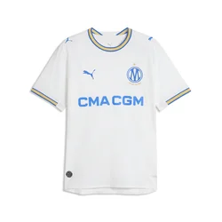 PUMA Olympique de Marseille Home Jersey Authentic Men, Sport, White/Royal, 3XL