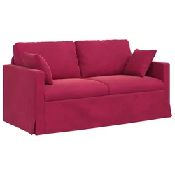 Vidaxl Kavč Vinorodna rdeča 158 x 78 x 80 cm Žamet