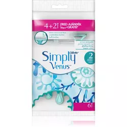 GILLETTE Jednokratni brijač Simply Venus 2 6/1