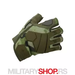 Taktičke rukavice bez prstiju zelene KombatUK