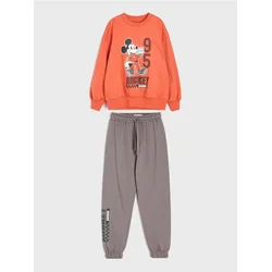 Sinsay - Pamučni komplet: dukserica i pantalone Mickey Mouse - šareno