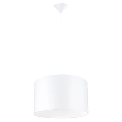 Sollux SL.1404 - Luster na sajli NOVA 1xE27/15W/230V prečnik 40 cm, bela boja