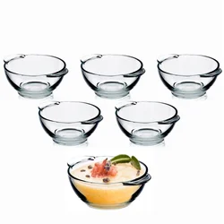 KADAX Komplet steklenih juhskih skled 400 ml, 6 kosov