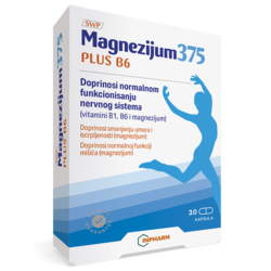 INPHARM Magnezijum 375+B6 A30