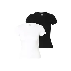 Urban Classics Majica črna/bela