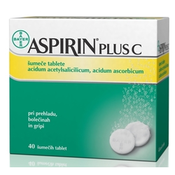 ASPIRIN PLUS C, 40 šumečih tablet
