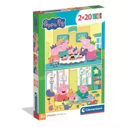 Sestavljanka Pujsa Pepa - 2 v 1