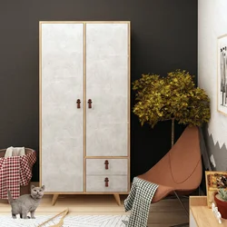 Hanah home Ormar Suwon 100x190x52cm Hrast-Sivi