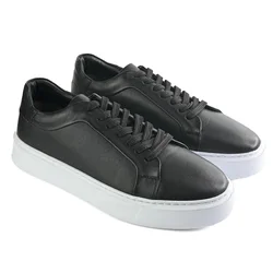 Mona Footwear Muške kožne patike, Crne