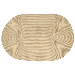 Tepisi za područja Prirodna i bijela 152 x 245 cm Juta