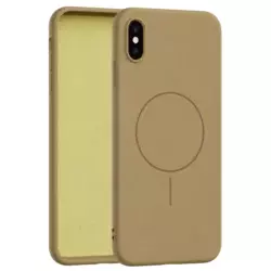 Velvet Touch MagSafe maska za iPhone Xs Max - Zlatna