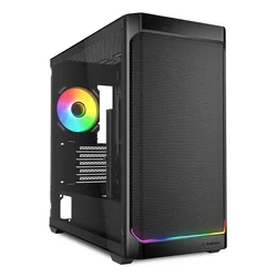 Sharkoon MK4W RGB Strip Micro Tower Black