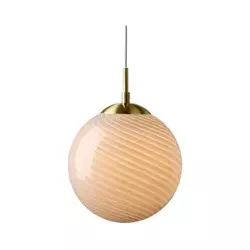 Halo Design 748570 - Luster na sajli CANDY 1xE27/25W/230V prečnik 30 cm siva/mesing