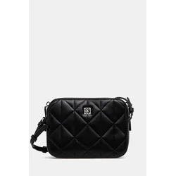 Ročna torba Calvin Klein Quilted Double Zip Camera Bag LV04F3328G Črna