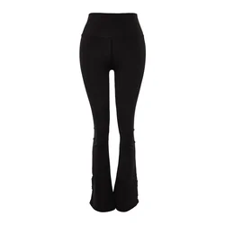 Trendyol Black Recovery Leg Stud Detailed Spanish Leg Yoga Knitted Sports Leggings