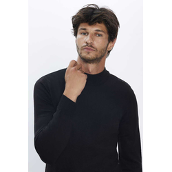 TUDORS Muška rolka Basingwa, Slim fit, Crna