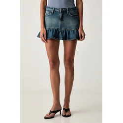 Guess Jeans razširjeno krilo denim