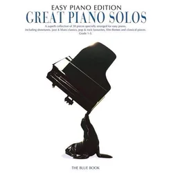 GREAT PIANO SOLOS EASY EDITION THE BLUE BOOK