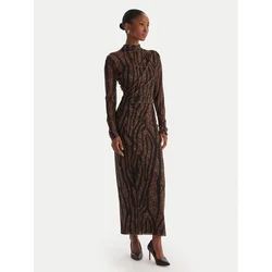 ACCESS FASHION Cocktail obleka 54-3352-0006 Rjava Slim Fit