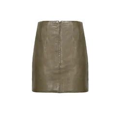 FREAKY NATION Krilo  Leather Mini Skirt  oliva