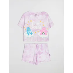 Sinsay - Pamukna dvodelna pidžama sa printom Care Bears - lavanda