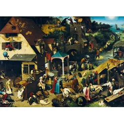 BlueBird - Puzzle Pieter Bruegel the Elder - Netherlandish Proverbs - 3 000 kosov
