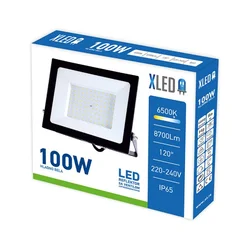 XLED 100W LED reflektor sa ventilom ,6500K,8700Lm,IP65,AC220-240V,crni