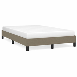 vidaXL Posteljni okvir taupe 120x190 cm tkanina
