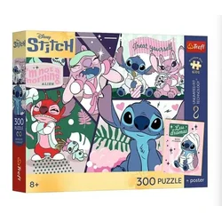 Trefl - Puzzle Lilo & Stitch: Kozmični duet - 300 kosov