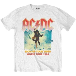 AC/DC Majica Blow Up Your Video Unisex White M
