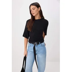 Trendyol Milla Ženska majica TWOSS26TS00060, Crna