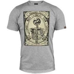 Muška majica kratkih rukava Memento Mori, Svetlosiva