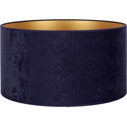 Duolla - Univerzalni abažur VELVET E27, prečnik 35 cm, plave/zlatne boje