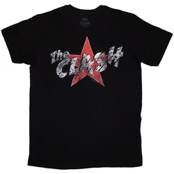 The Clash Star Logo Black M Majica