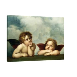 Canvas Slika na platnu Andjeli-Raffaello Santi, Bez rama, 60x45 cm