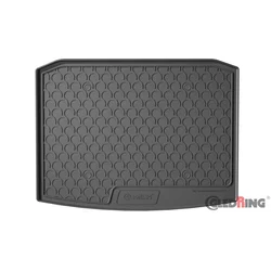 Rubber trunk mat Škoda Karoq 2017- (4x2, lower floor, with and without spare wheel)