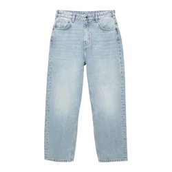 Pull&Bear Kavbojke moder denim